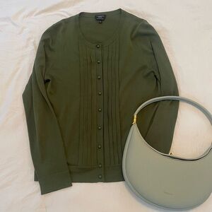 Merino Wool Green Cardigan Tablots